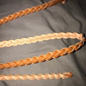Skinny Braided Belt